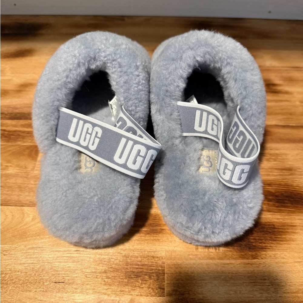 UGG Fluff Yeah Slide Sandal~Grey~Size:7 - Picture 2 of 7